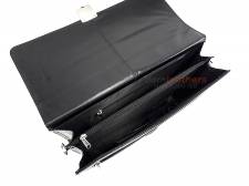 DOMLEATHERS  ΔΕΡΜΑΤΙΝΟΣ ΑΝΔΡΙΚΟΣ ΧΑΡΤΟΦΥΛΑΚΑΣ  DLFB01  ΜΑΥΡΟ