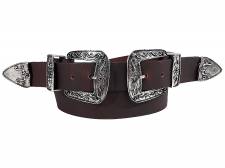 DOMLEATHERS (DOUBLE BUCKLE BELT)    ME    4.0cm DSSD93  / KA