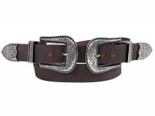 DOMLEATHERS (DOUBLE BUCKLE BELT)    ME    3.5cm DSSD55  / KA